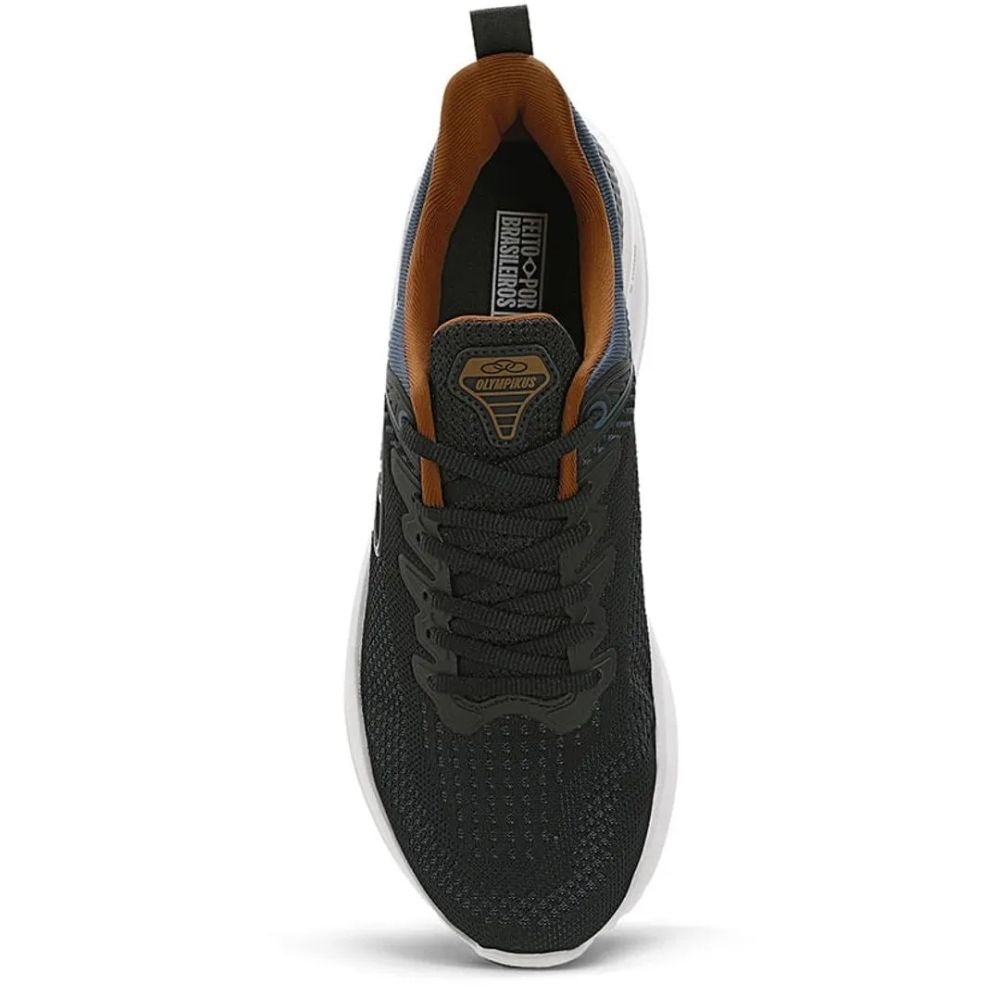 Tênis Esportivo Masculino Curva Preto Petróleo Olympikus Preto 4