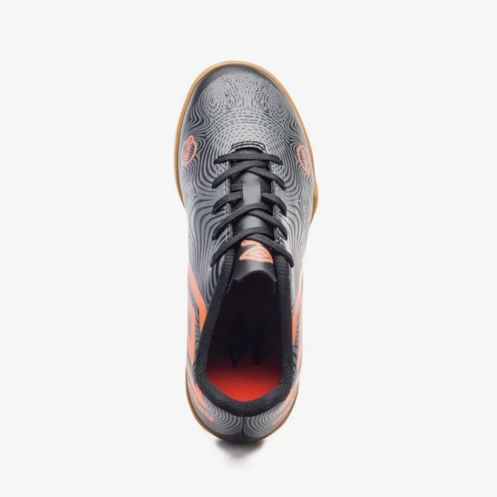 Chuteira Infantil Futsal Orbit Jr Preto Grafite Laranja Umbro U07FB00178-186 Preto/Laranja 3