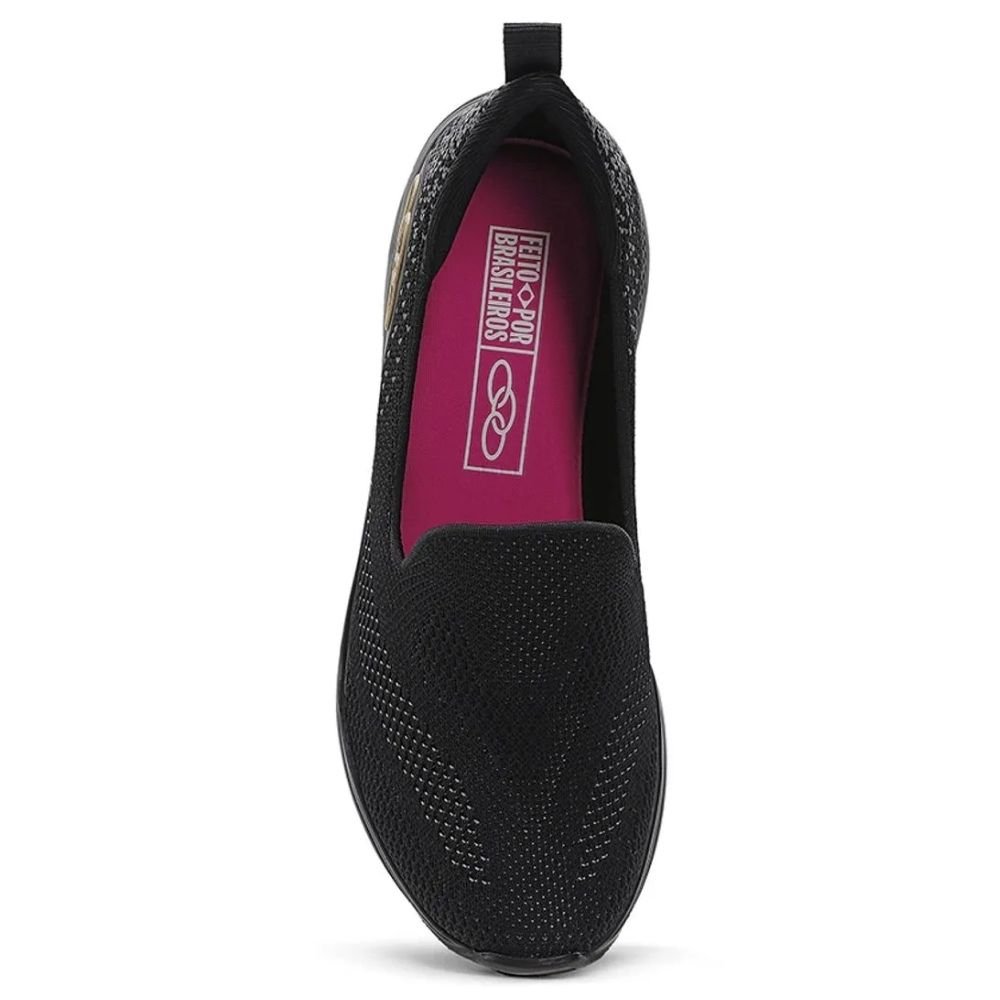 Tênis Feminino Slip On Safira Preto Olympikus Preto 3