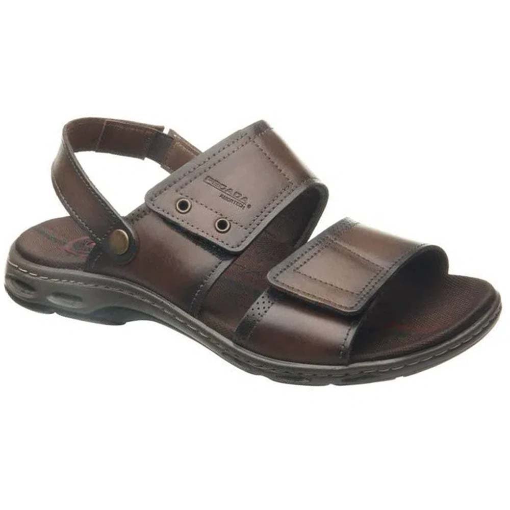 Sandália Masculina Amortech Couro Pinhão 530645-02