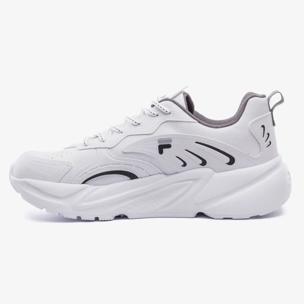 Tênis Masculino Street Fit 2 Branco Prata Preto Fila F01TR00024-149 Branco 2