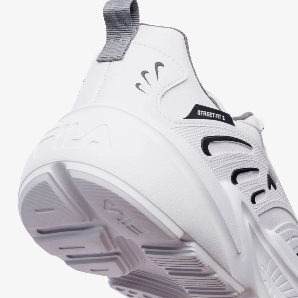 Tênis Masculino Street Fit 2 Branco Prata Preto Fila F01TR00024-149 Branco 5