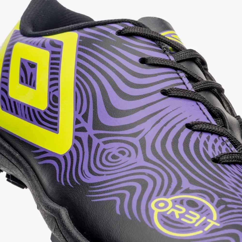 Chuteira Masculina Society Orbit Preto Roxo Lima Umbro U01FB00153-106 Roxo/Verde Lima 2