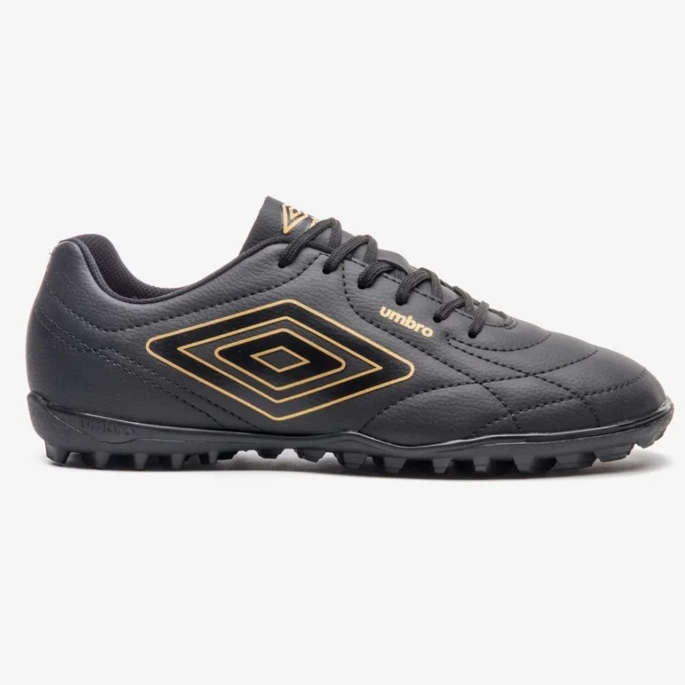 Chuteira Masculina Society Class Footballer Preto Dourado Umbro U01FB00327-119