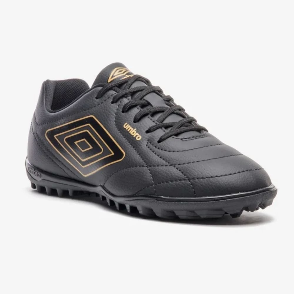 Chuteira Masculina Society Class Footballer Preto Dourado Umbro U01FB00327-119 Preto 3