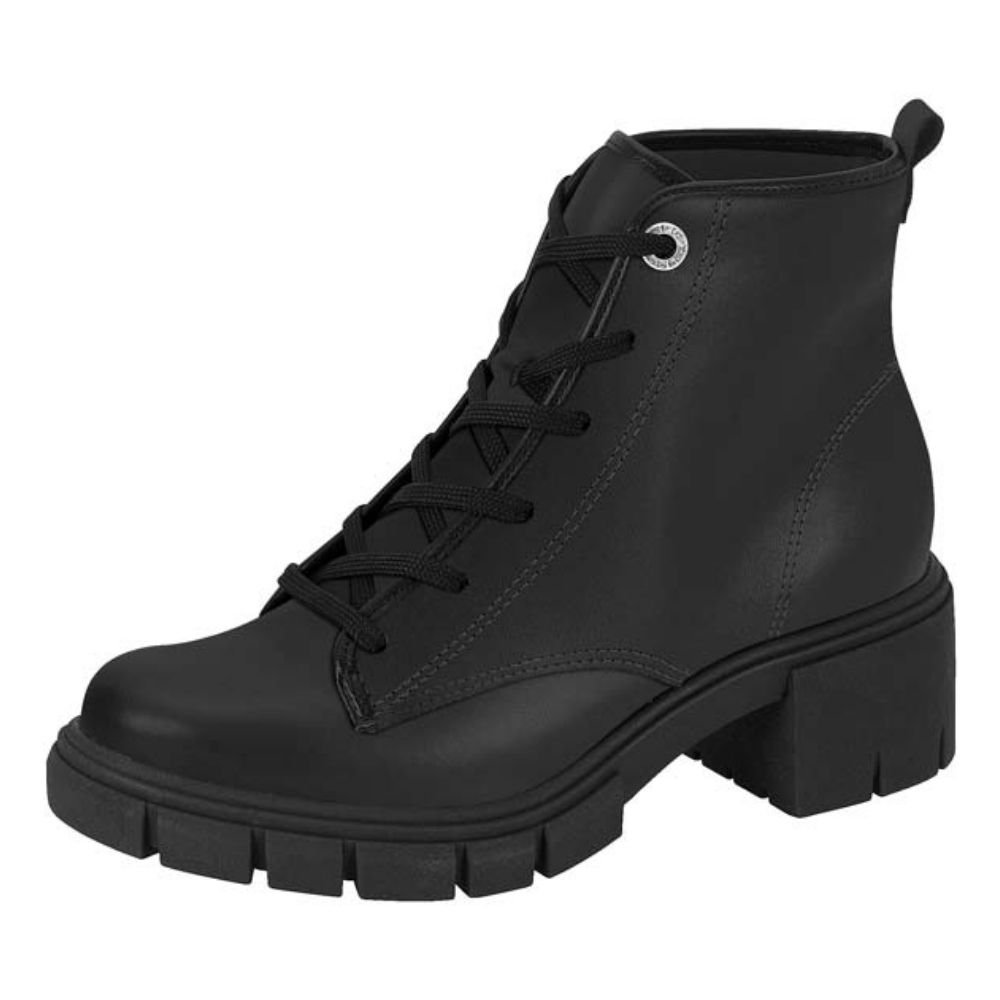 Bota Coturno Feminino Preto Moleca 5338.211 Preto 2