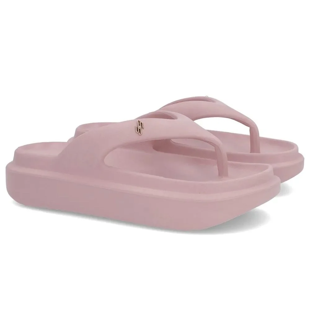 Chinelo Feminino Poofy Plataforma Soft Rose Usaflex AM14001 Rosa 3
