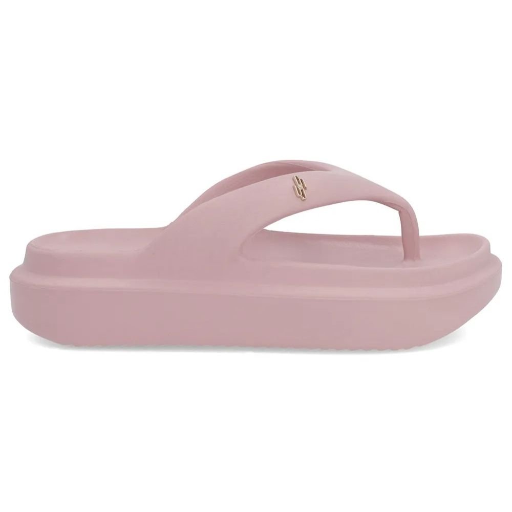 Chinelo Feminino Poofy Plataforma Soft Rose Usaflex AM14001