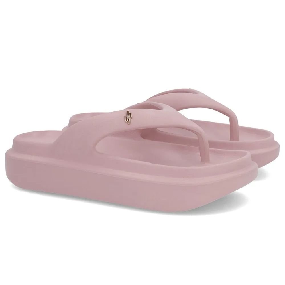 Chinelo Feminino Poofy Plataforma Soft Rose Usaflex AM14001 Rosa 3