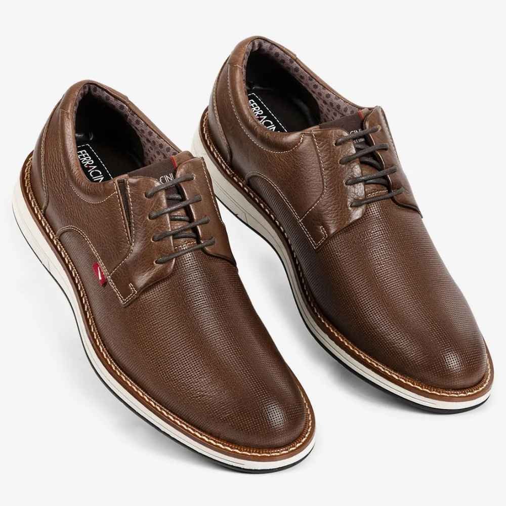 Sapato Masculino Kingston Tabaco Ferracini 6152-675I Marrom 2