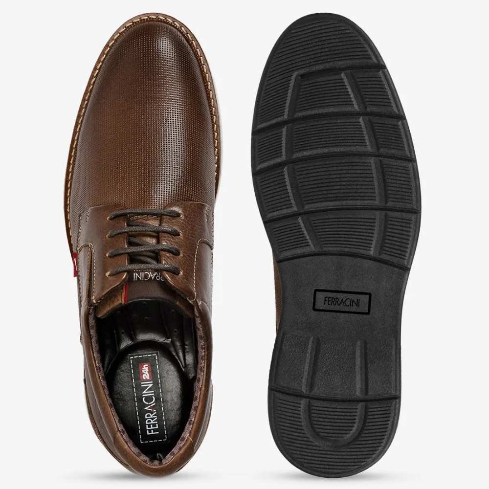 Sapato Masculino Kingston Tabaco Ferracini 6152-675I Marrom 3