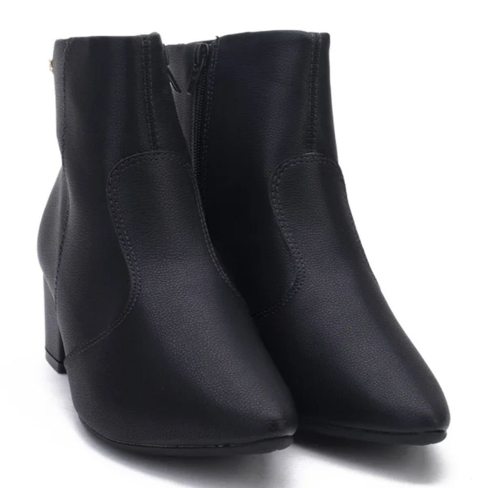 Bota Feminina Salto Bloco Preto Softli 10039.10229 Preto 3