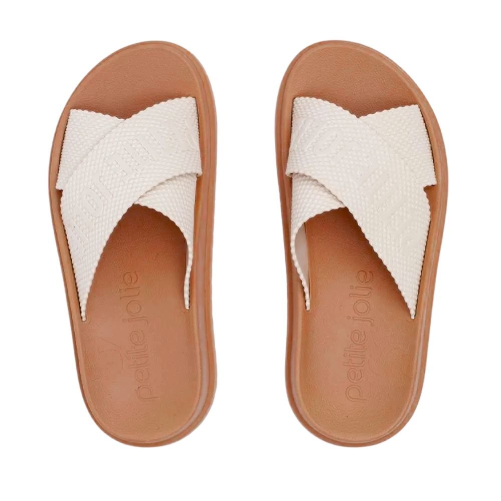 Chinelo Slide Feminino Smash White Doce de Leite Petite Jolie PJ6812II Branco 2