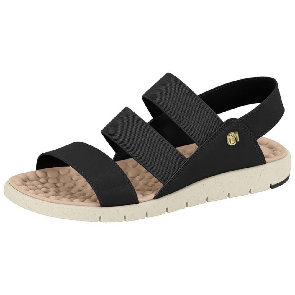 Sandália Feminina Elástico Preto Modare 7162.225 Preto 2