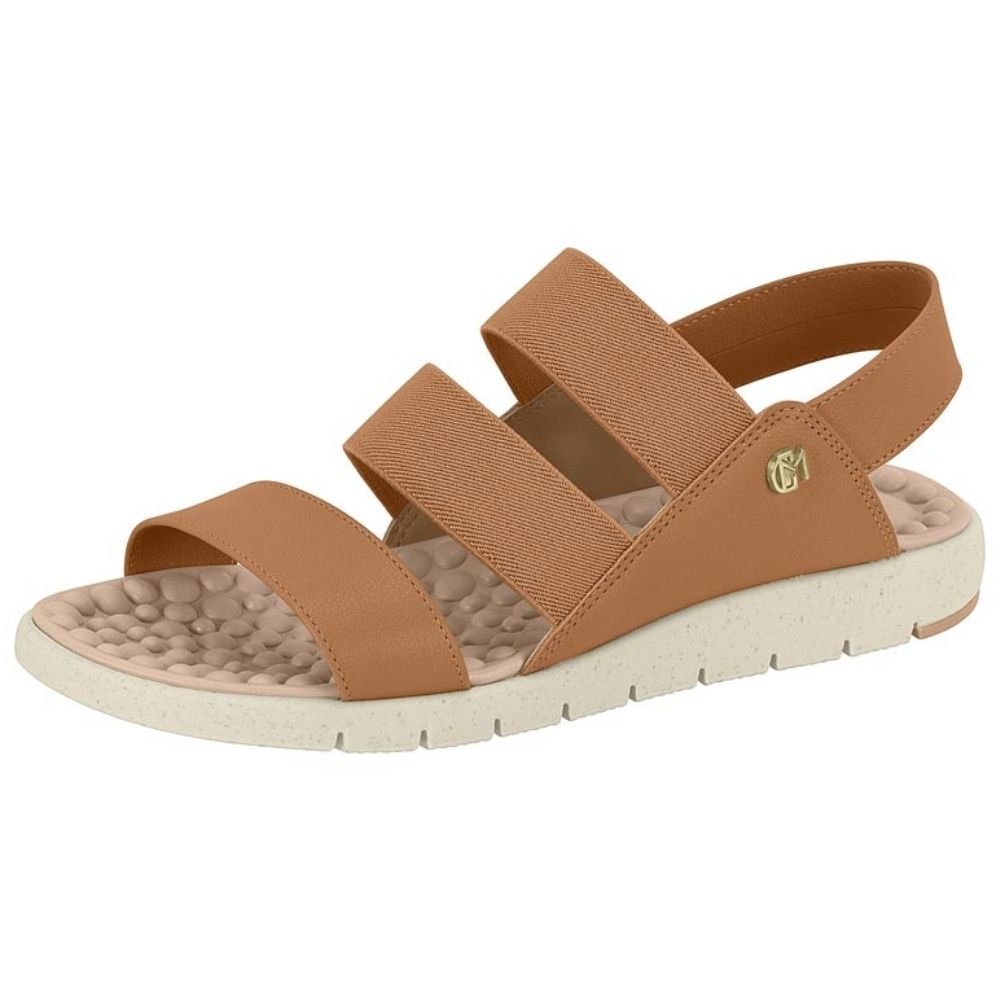 Sandália Feminina Elástico Camel Modare 7162.225 Camel 2