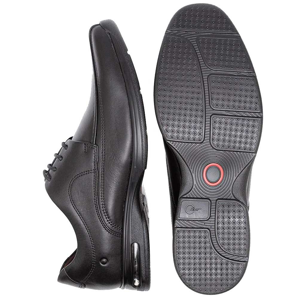 Sapato Social Masculino Couro Comfort Air Spot Preto Democrata 448026-003 Preto 4