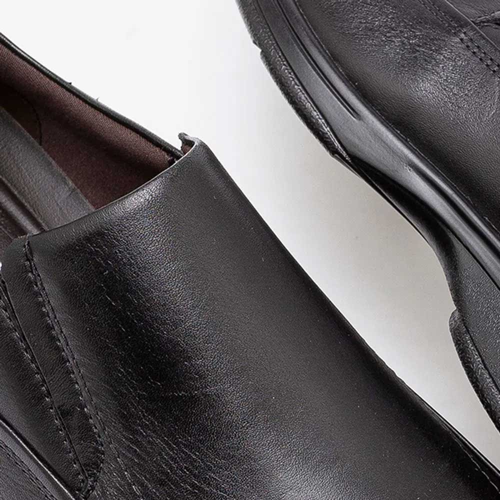 Sapato Social Masculino Couro Smart Comfort Air Spot Preto Democrata 448027-003 Preto 2