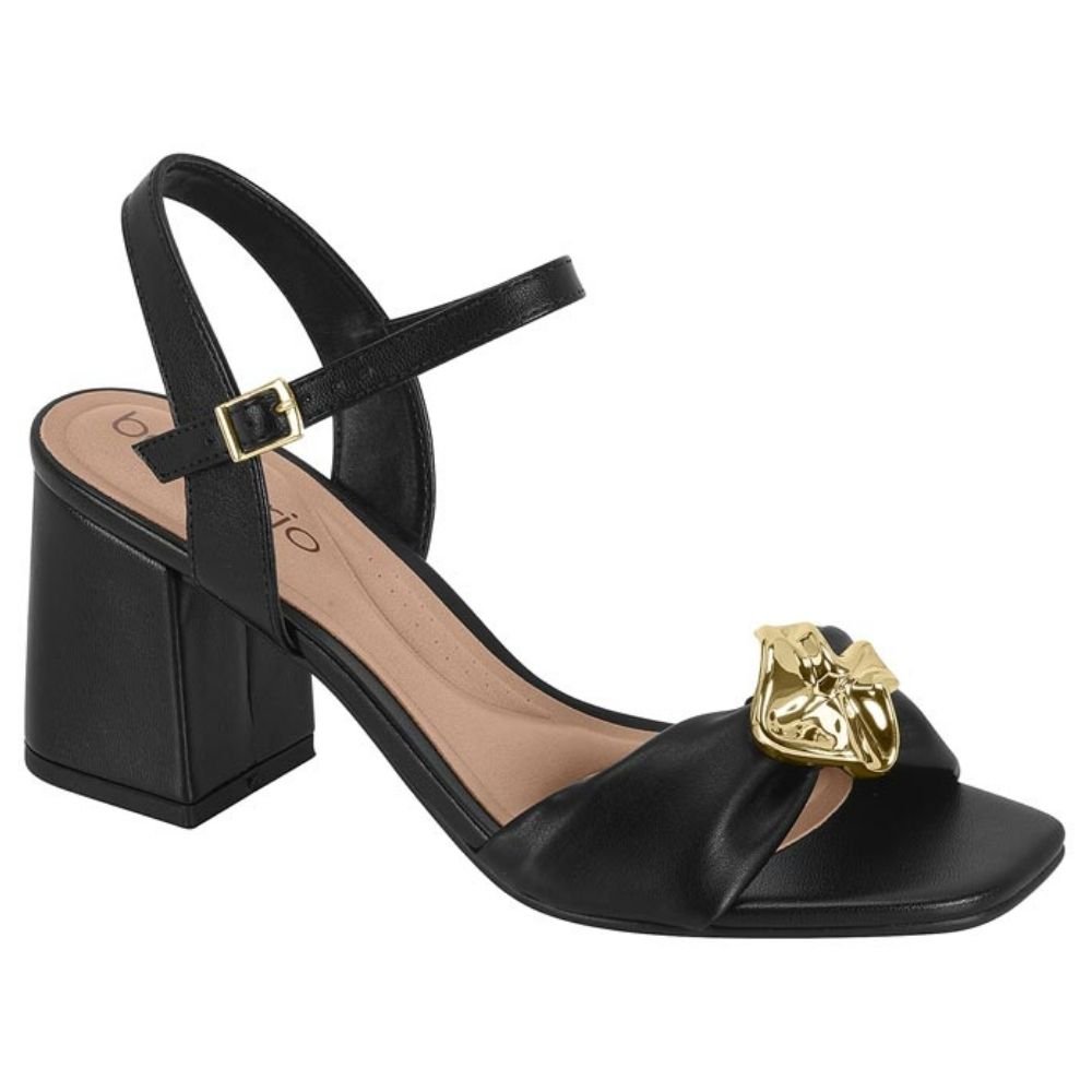 Sandália Feminina Salto Bloco Preto Beira Rio 8436.241