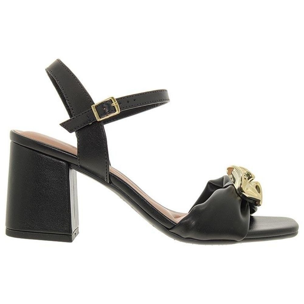 Sandália Feminina Salto Bloco Preto Beira Rio 8436.241 Preto 3
