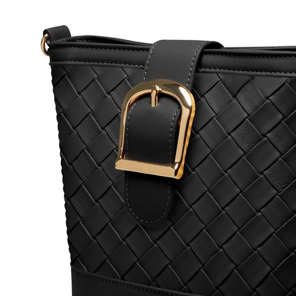 Bolsa Feminina Transversal Preto Dakota DK184-0001 Preto 2
