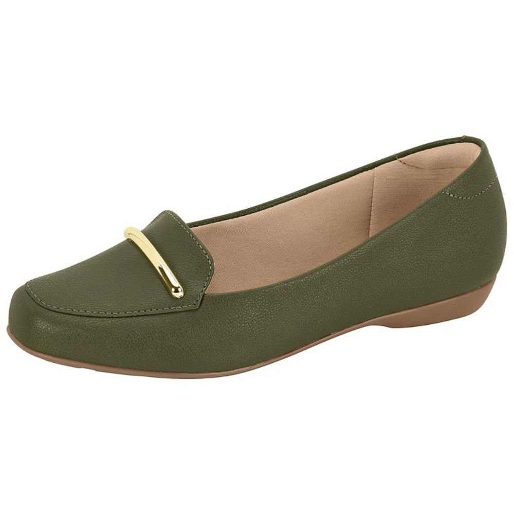 Mocassim Feminino Ultra Conforto Oliva Modare 7016.484 Verde Oliva 2