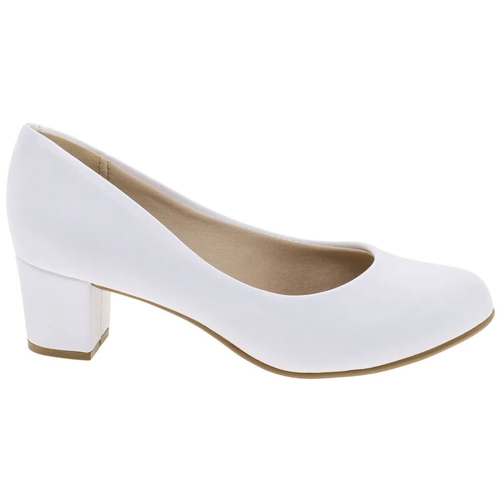 Sapato Social Feminino Napa Branco Beira Rio 4777.409