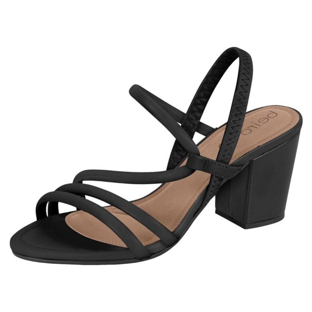 Sandália Feminina Salto Bloco Preto Beira Rio 8280.686 Preto 2