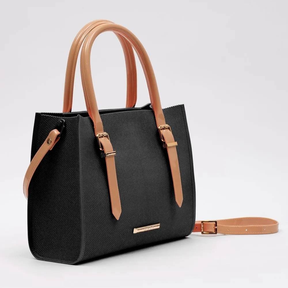Bolsa Feminina Heaven Preto Avelã Petite Jolie PJ11160-67656 Preto/Marrom 3