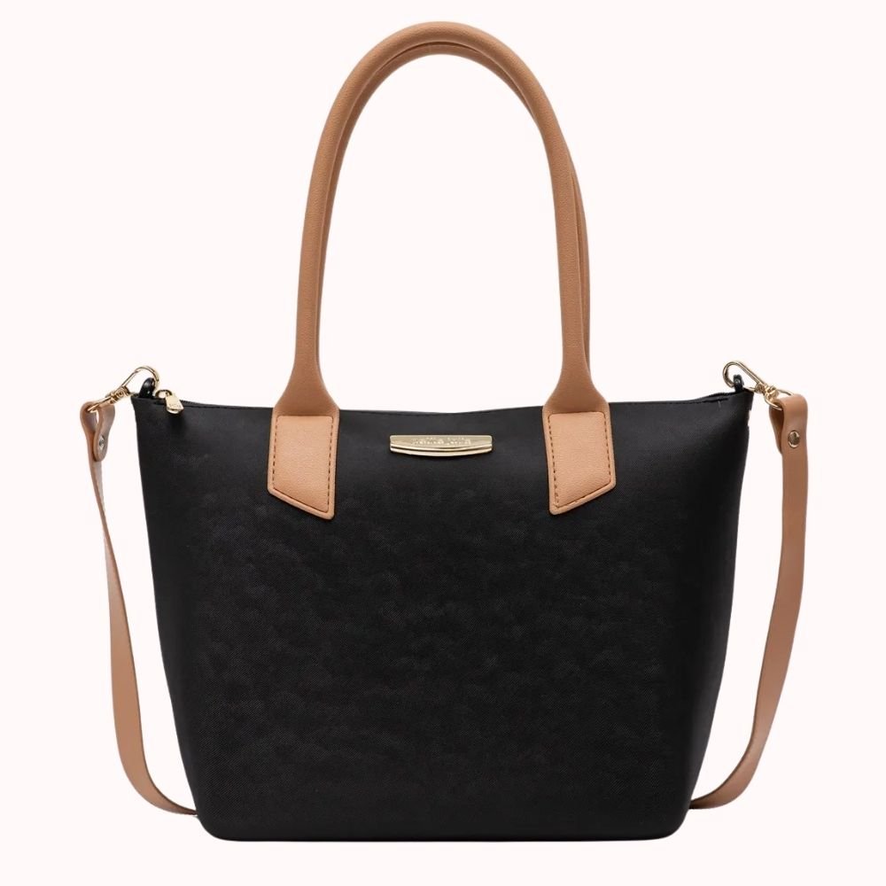 Bolsa Feminina Shopping Preto Avelã Petite Jolie PJ11274
