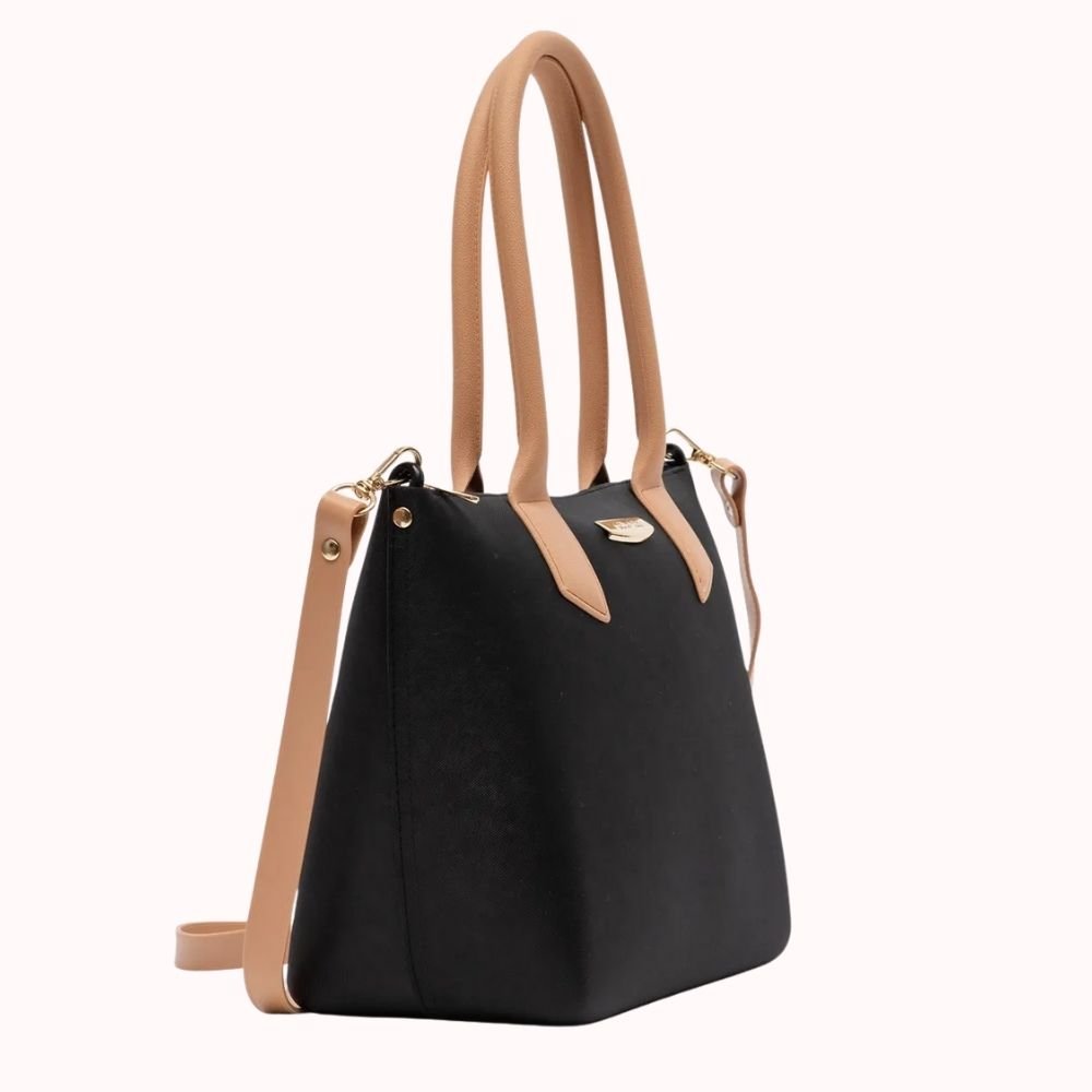 Bolsa Feminina Shopping Preto Avelã Petite Jolie PJ11274 Preto/Marrom 3