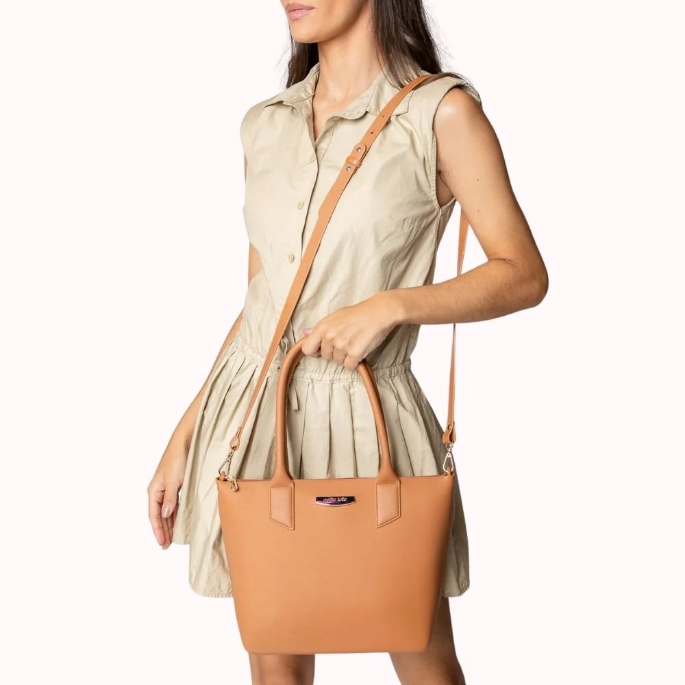 Bolsa Feminina Shopping Doce de Leite Petite Jolie PJ11274 Marrom 2