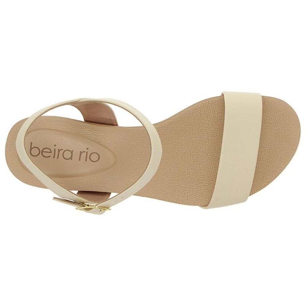Sandália Feminina Anabela Creme Beira Rio 8407.135 Creme 4