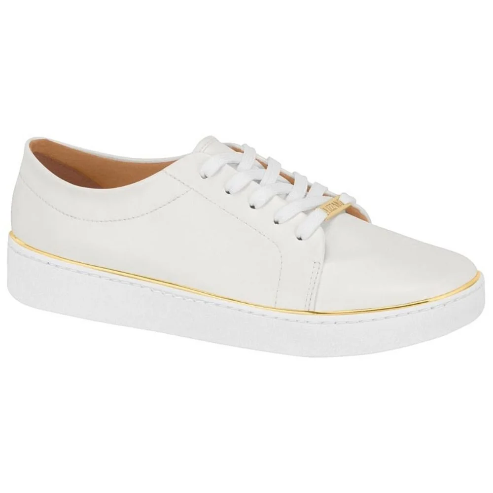 Tênis Feminino Casual Pelica Branco Vizzano 1214.105