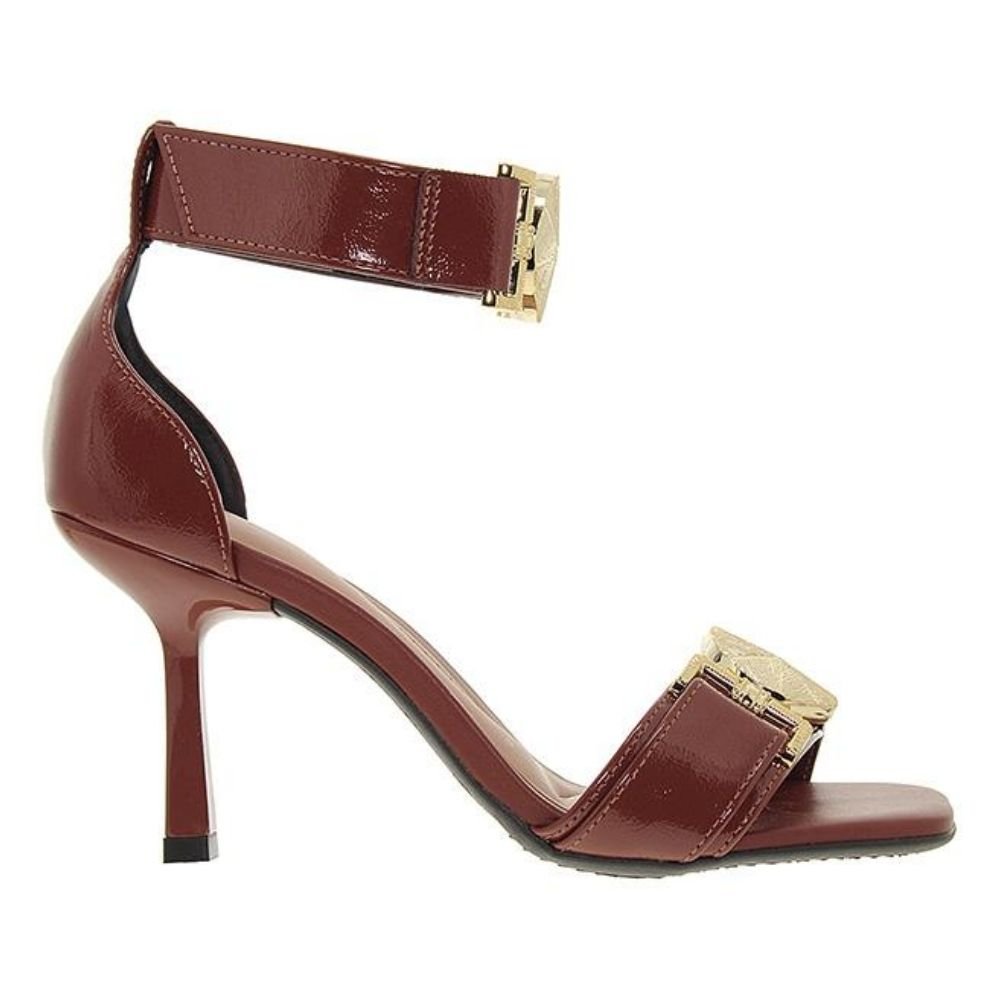 Sandália Feminina Salto Fino Marrom Beira Rio 8490.313 2