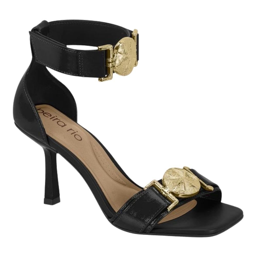 Sandália Feminina Salto Fino Preto Beira Rio 8490.313