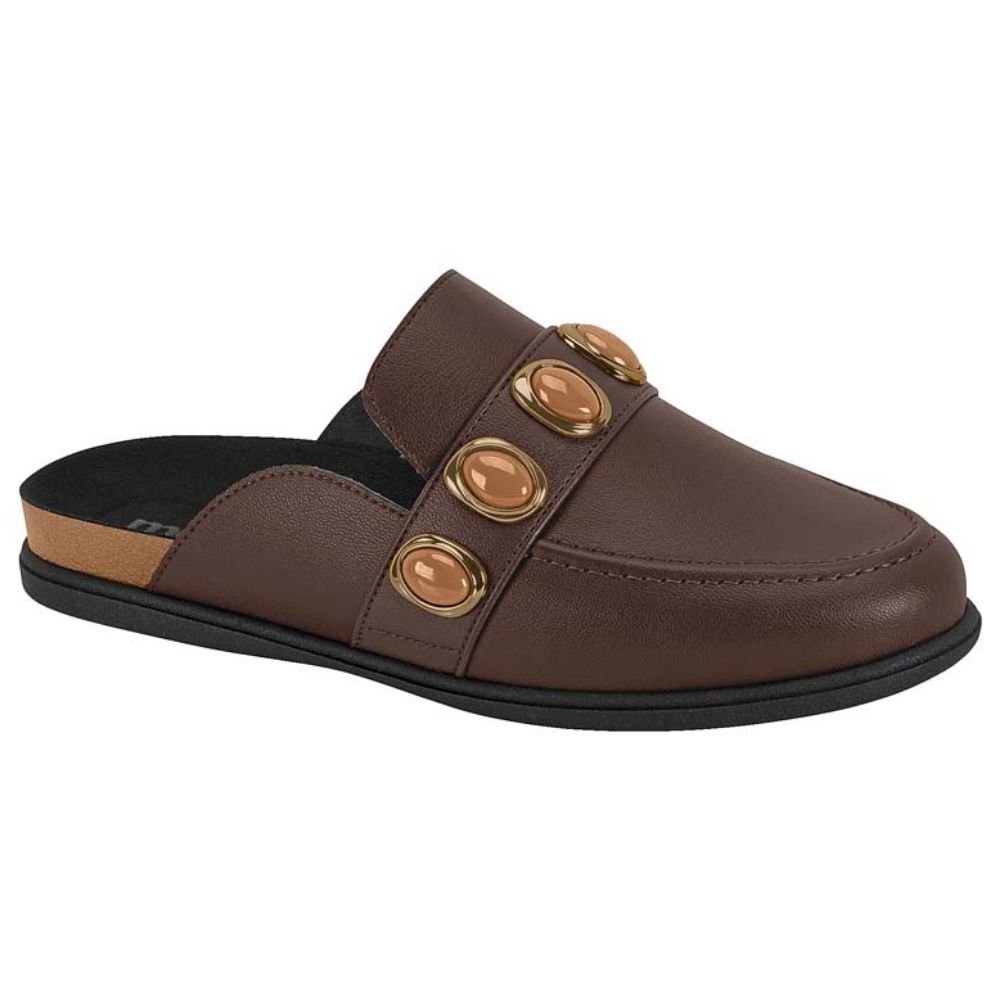 Mule Feminino Clog Chocolate Moleca 5826.104 Marrom 1