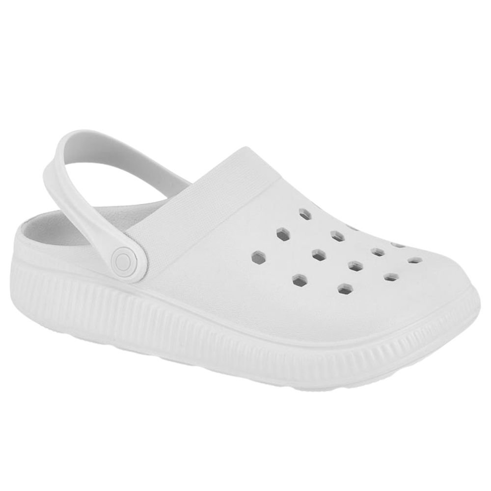 Babuche Feminino Clog Branco Moleca 5832.100