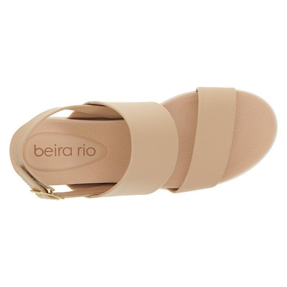 Sandália Feminina Slingback Bege Beira Rio 8387.542 Bege 3