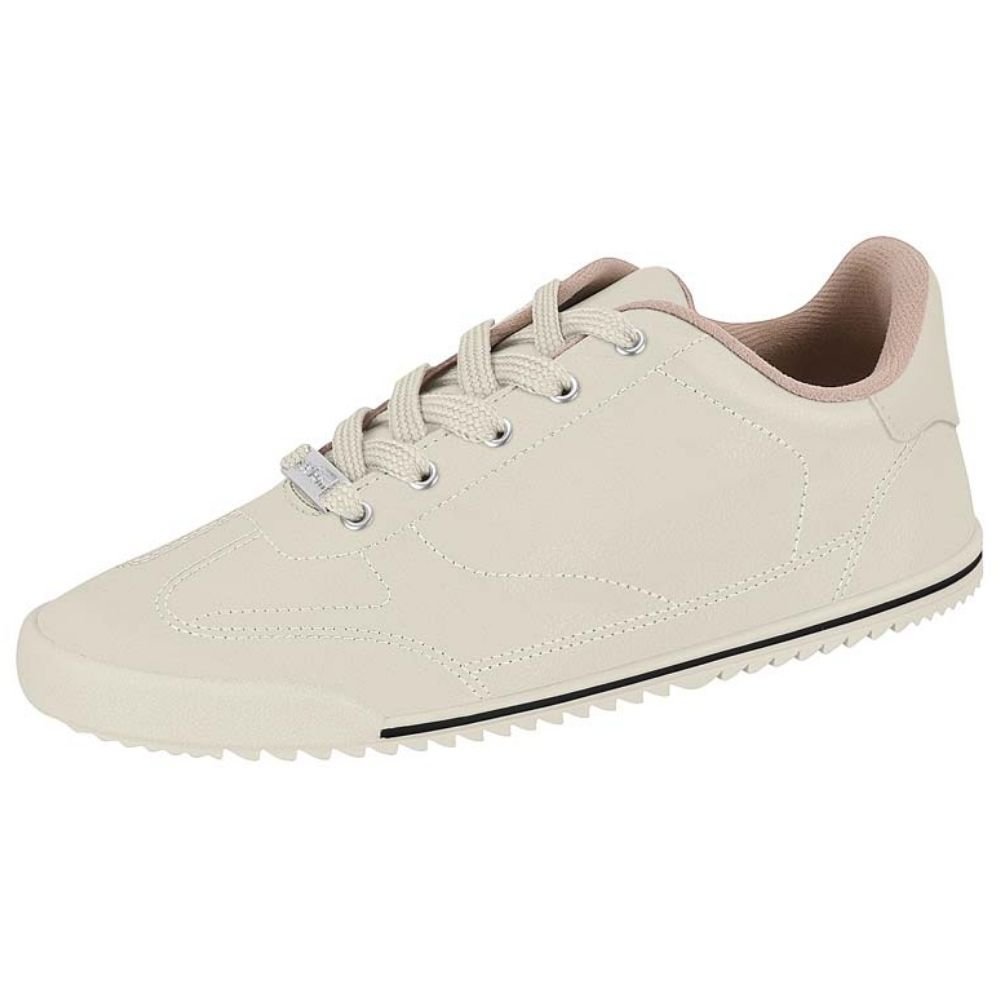 Tênis Casual Feminino Napa Branco Off Moleca 5818.100 Branco 2