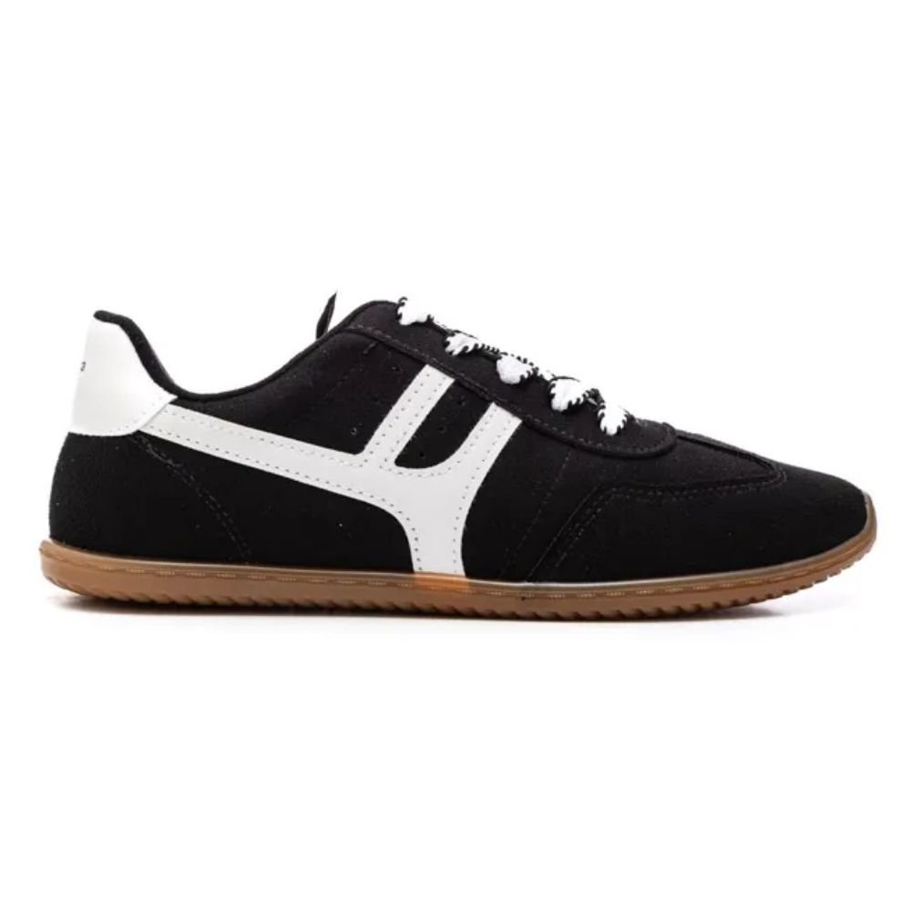 Tênis Feminino Casual Preto Branco Moleca 5827.101 Preto/Branco 2
