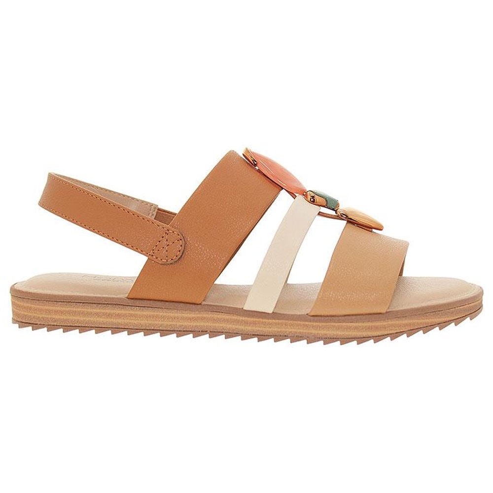 Sandália Papete Feminina Camel Tan Creme Modare 7141.144 Camel 2
