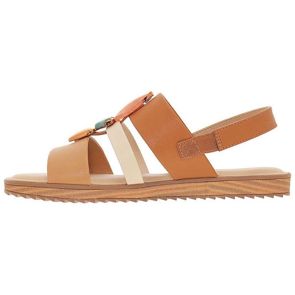 Sandália Papete Feminina Camel Tan Creme Modare 7141.144 Camel 3