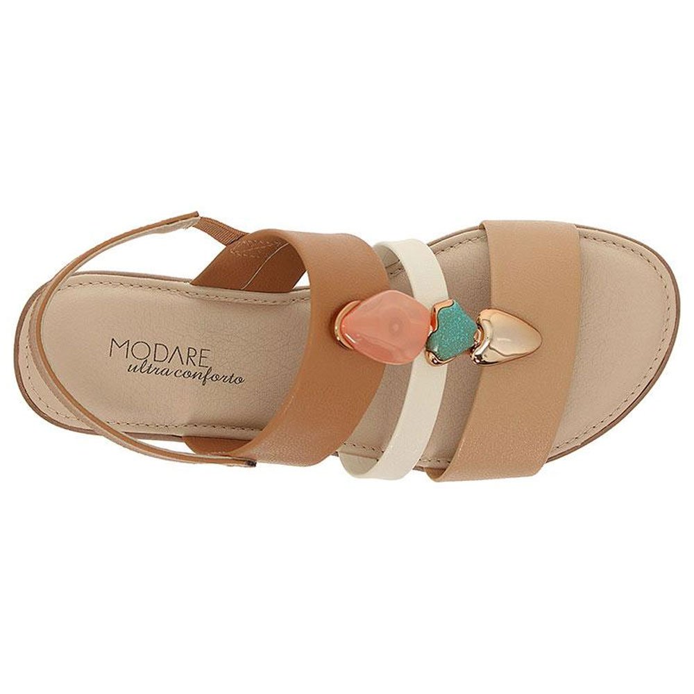 Sandália Papete Feminina Camel Tan Creme Modare 7141.144 Camel 4