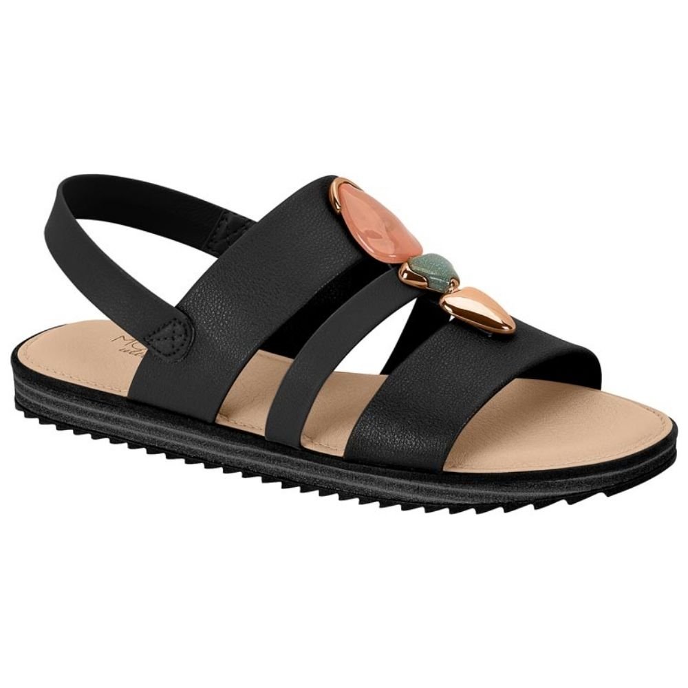 Sandália Papete Feminina Preto Modare 7141.144