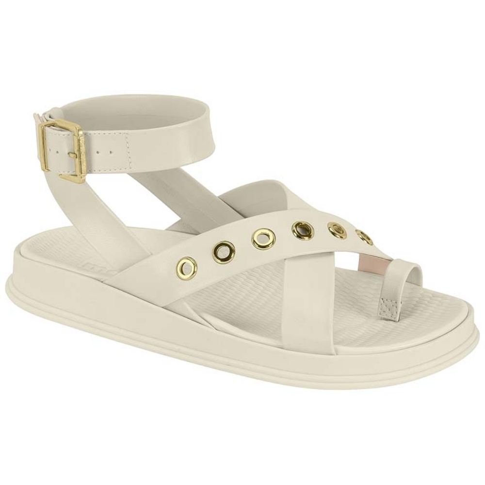 Sandália Feminina Papete Branco Off Moleca 5556.104