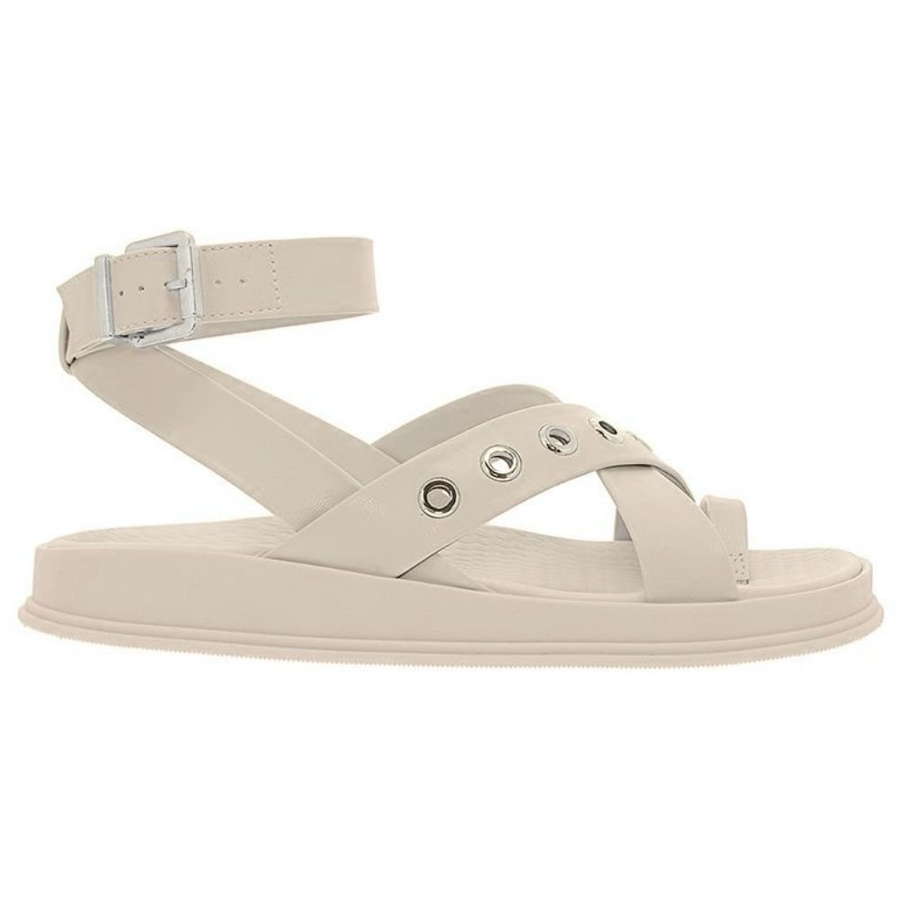 Sandália Feminina Papete Branco Off Moleca 5556.104 Branco 2