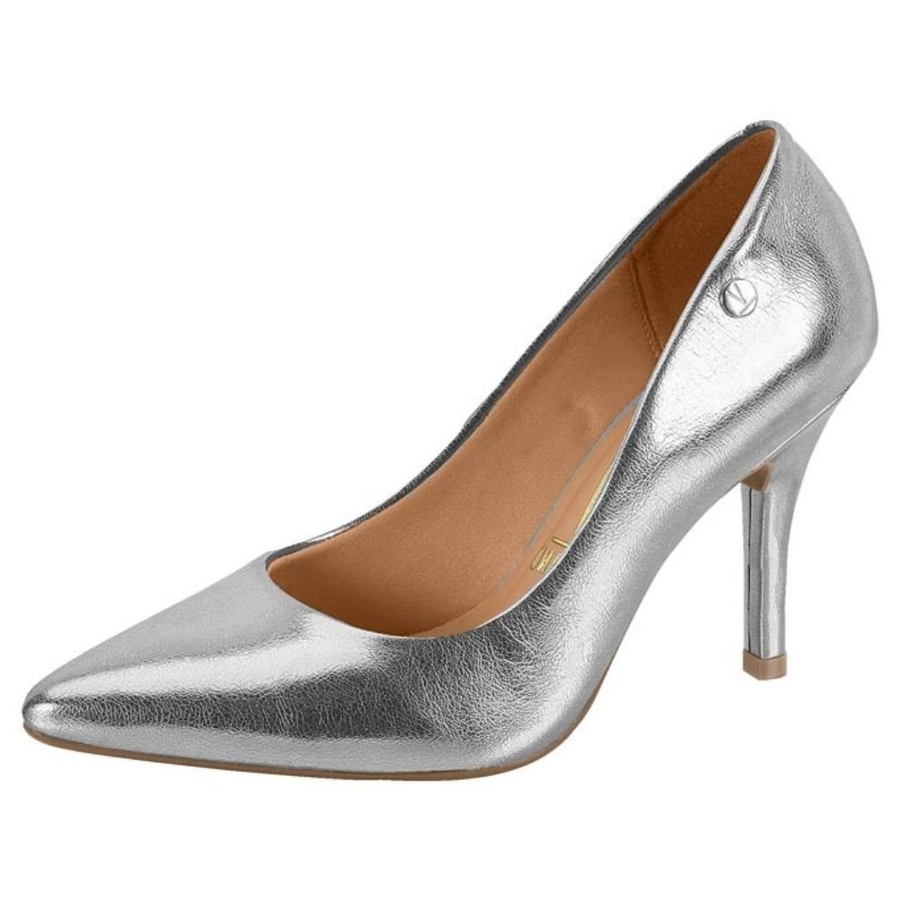 Scarpin Feminino Salto Alto Prata Vizzano 1184.1501 Prata 2