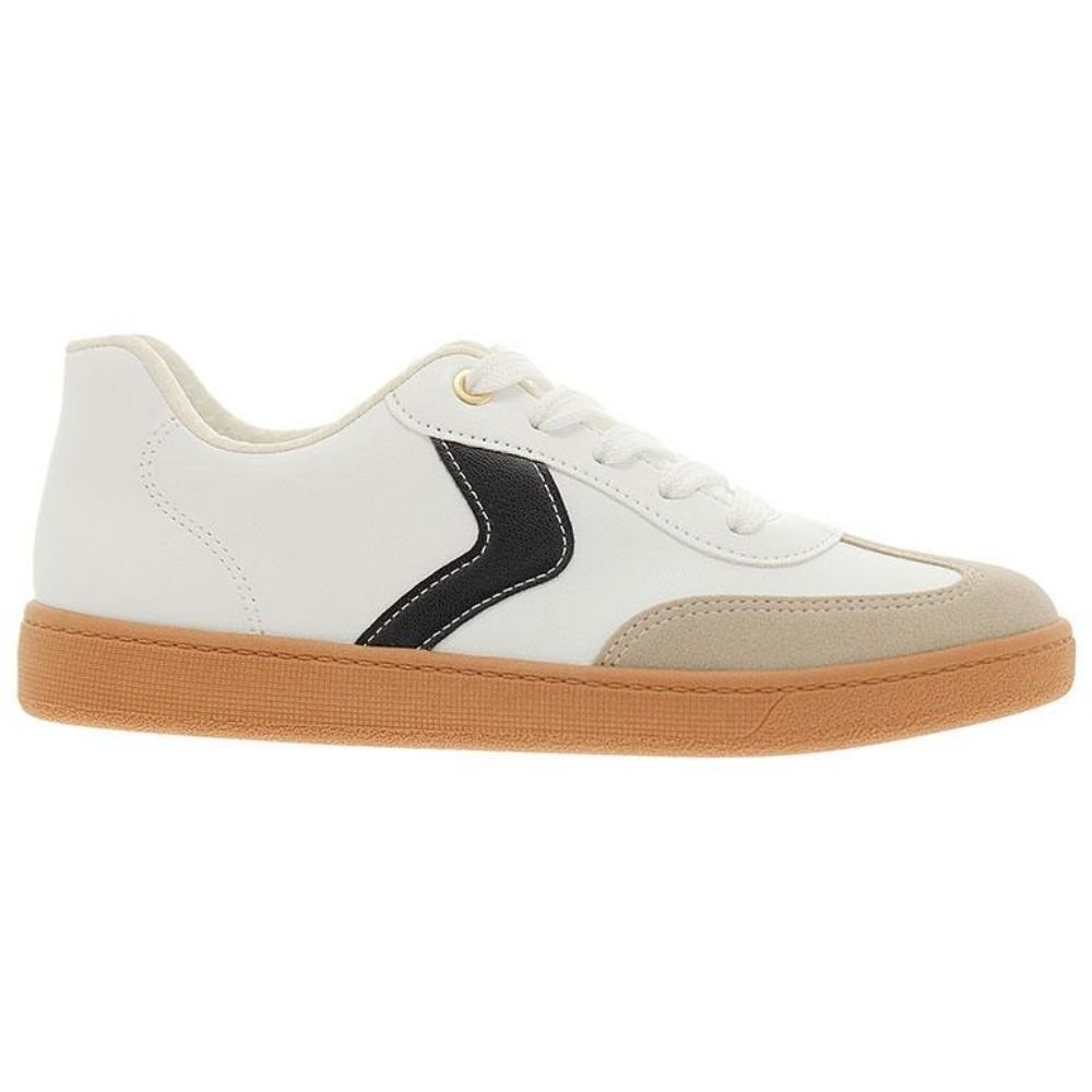 Tênis Casual Feminino Branco Off Preto Beira Rio 4313.103 Branco/Preto/Cinza 2