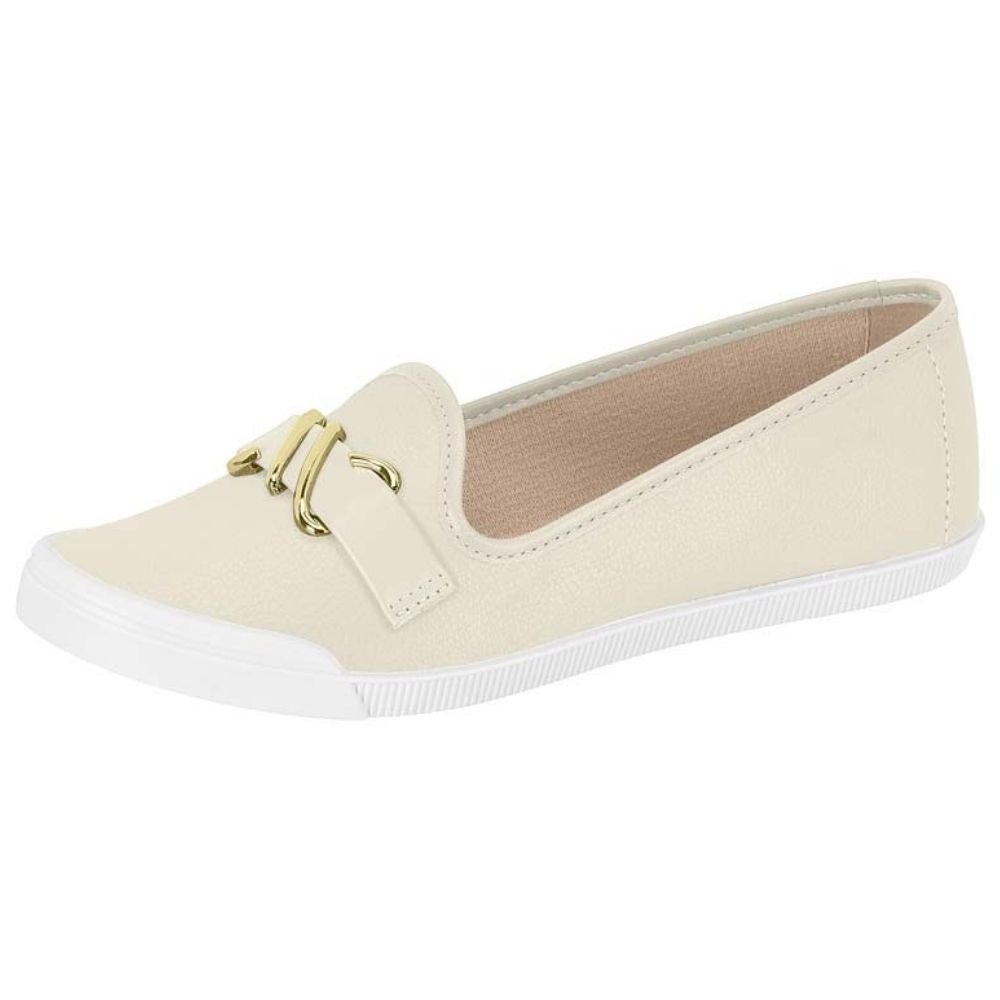 Sapatilha Feminina Slipper Branco Off Moleca 5109.796 Branco Off 2