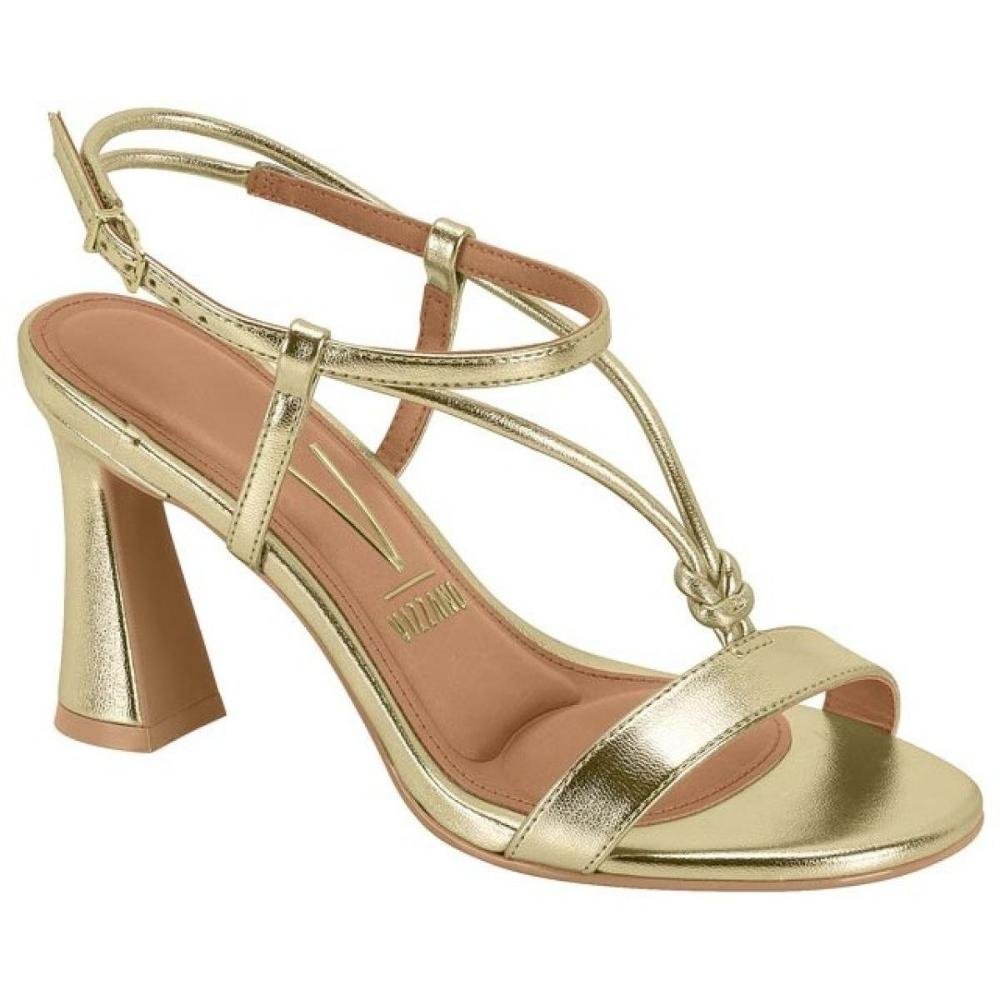 Sandália Feminina Salto Flare Dourado Vizzano 6517.212 Dourado 1